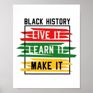 Poster Mês da História Negra História Negra Negra Hist