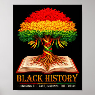 Poster Mês da história negra homenageando o passado inspi