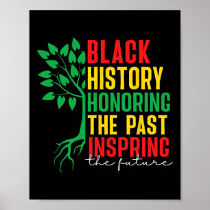Poster Mês da História Negra Honrando o Passado Inspirand