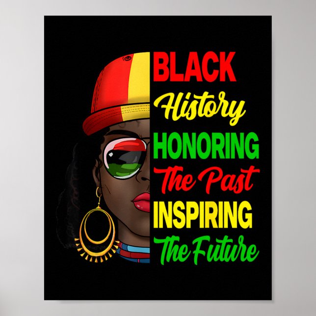 Poster Mês da História Negra Honrando o Passado Inspirand (Frente)