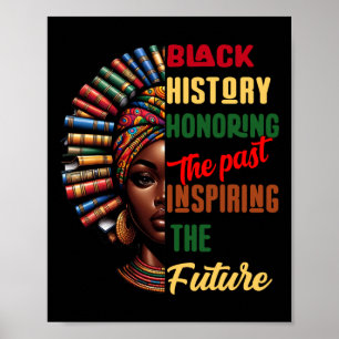 Poster Mês da História Negra Honrando o Passado Inspirand
