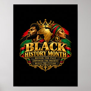 Poster Mês da História Negra Honre o Passado