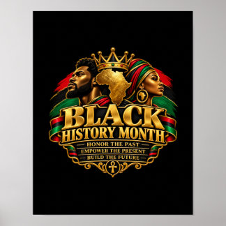 Poster Mês da História Negra Honre o Passado