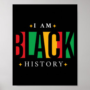 Poster Mês da História Negra Orgulho Afro-Americano Melan