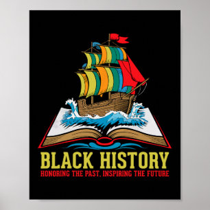 Poster Mês da História Negra Orgulhosa Cultura Afro-Ameri