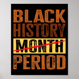 Poster Mês da História Negra Período Melanina América Afr