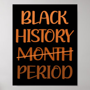 Poster Mês da História Negra Período Mulheres Afro-Americ