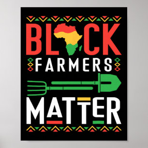 Poster Mês da História Negra Problema dos Agricultores Or