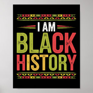 Poster Mês da História Negra Raízes Africanas Afro-Americ