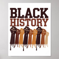 Mês da História Negra Símbolo das Mãos Afro Motiva