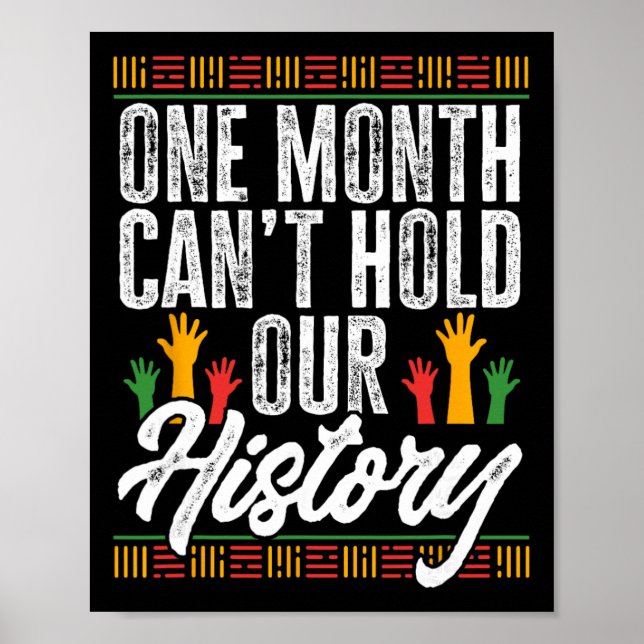 Poster Mês da História Negra - Um Mês Não Pode Conter Nos (Frente)