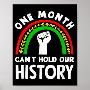 Poster Mês da História Negra Um Mês Não Pode Segurar a Hi