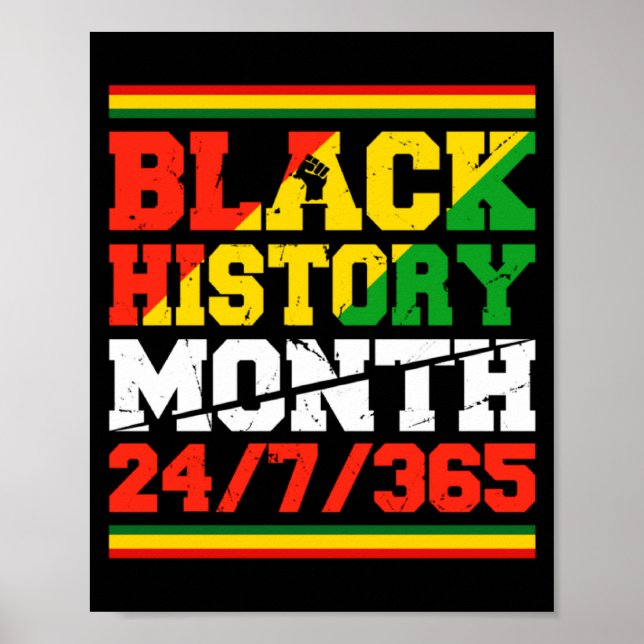 Poster Mês da História Negra Um Mês Não Pode Segurar Noss (Frente)