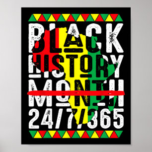 Poster Mês da História Negra Um Mês Não Pode Segurar Noss