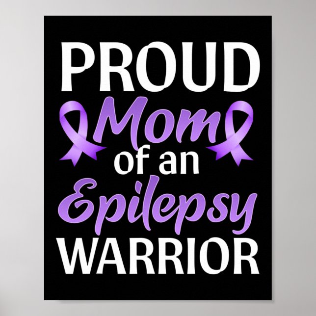 Poster Mês De Consciência Da Epilepsia Orgulhava Mãe De U (Frente)