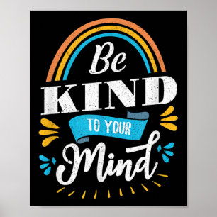 Poster Mês De Consciência Da Saúde Mental Seja Bonito Par