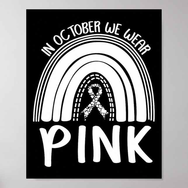 Poster Mês de consciência do cancer (Frente)