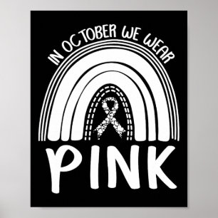 Poster Mês de consciência do câncer de mama
