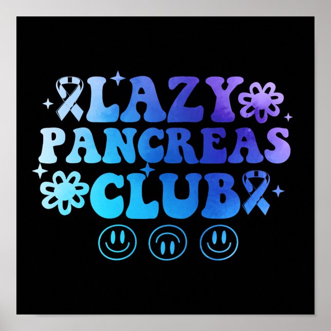 Poster Mês de Consciência do Clube Pancreiros Ppreguiçoso (Frente)