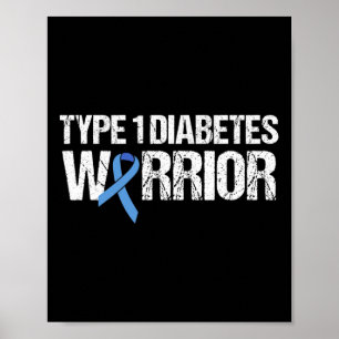 Poster Mês de Consciência do Guerreiro da Diabetes Tipo 1