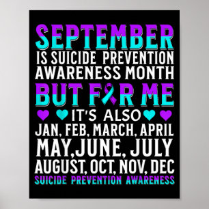 Poster Mês de Conscientização Apoio Prevenção Conscientiz
