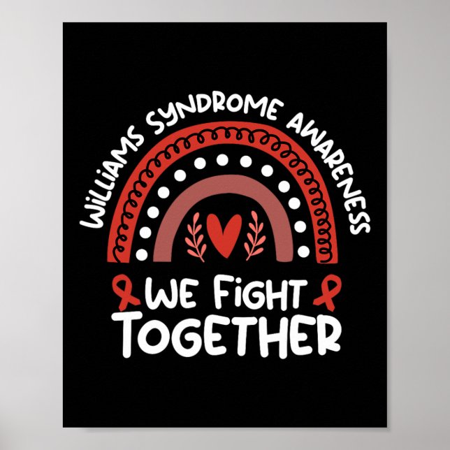 Poster Mês de Conscientização da Luta Juntos Síndrome de  (Frente)