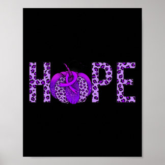 Poster Mês de Conscientização do 6yo8 Purple Ribbon Heime