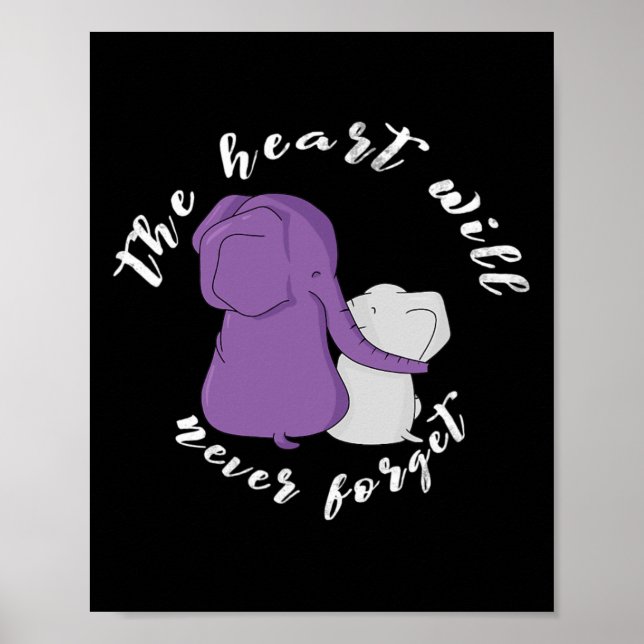 Poster Mês de Conscientização I Fim Laço Roxo Elefante 1  (Frente)