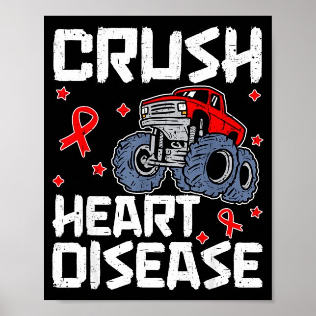 Poster Mês de Conscientização sobre Doenças Cardíacas Chd (Frente)