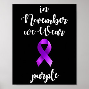 Poster Mês de Conscientização sobre Epilepsia em Novembro