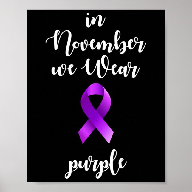 Poster Mês de Conscientização sobre Epilepsia em Novembro (Frente)