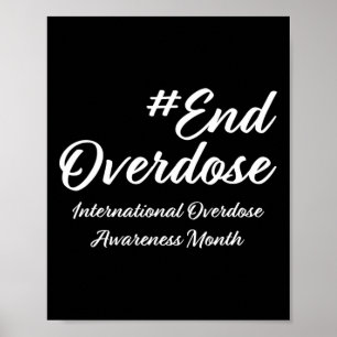 Poster Mês de Conscientização sobre Overdose