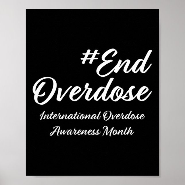 Poster Mês de Conscientização sobre Overdose (Frente)