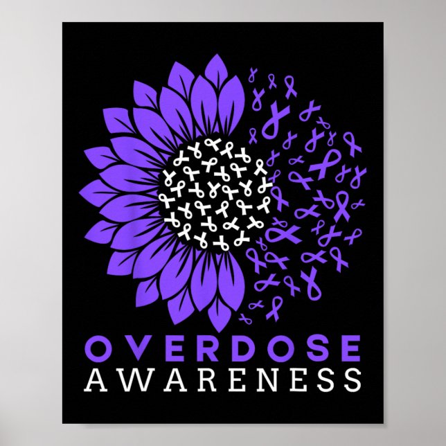 Poster Mês de Conscientização sobre Overdose Laço de Gira (Frente)