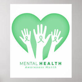 Poster Mês de Conscientização sobre Saúde Mental