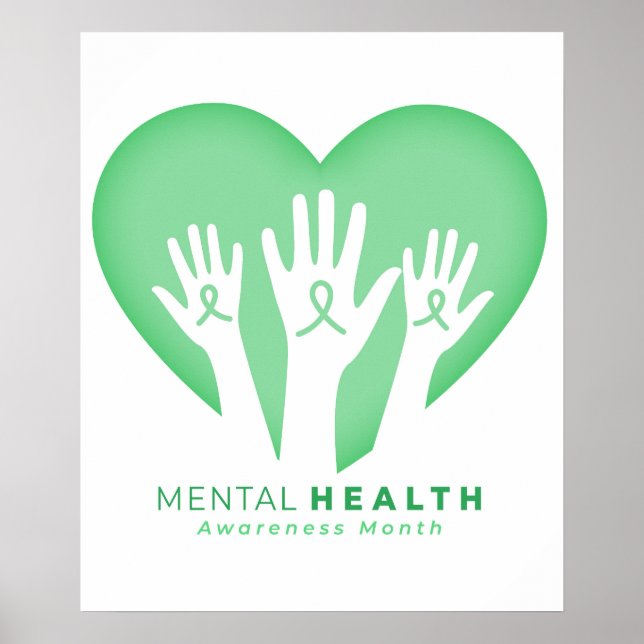 Poster Mês de Conscientização sobre Saúde Mental (Frente)