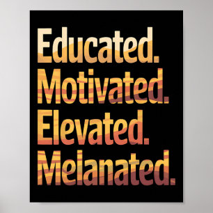 Poster Mês de História Negra Educado Motivado