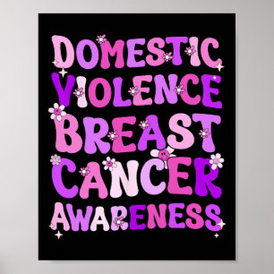 Poster Mês De Sensibilização Para A Violência Doméstica E