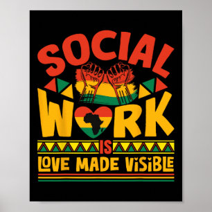 Poster Mês do Assistente Social Mês da História Negra Ass