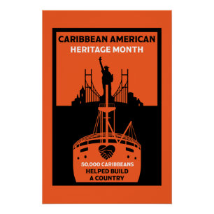 Póster Mês do Caribe Patrimônio Americano