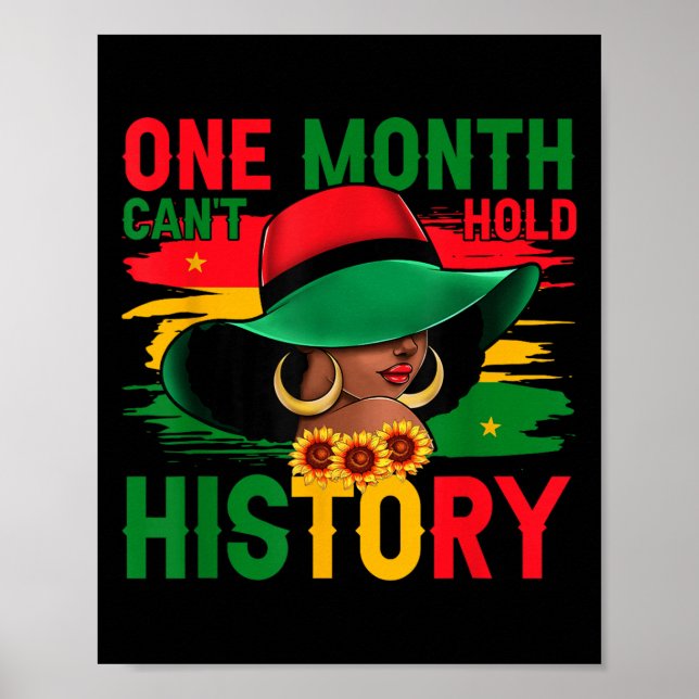 Poster Mês do Histórico Negro Um Mês não pode segurar nos (Frente)