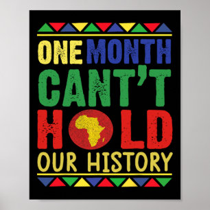 Poster Mês do Histórico Negro Um Mês não pode segurar nos