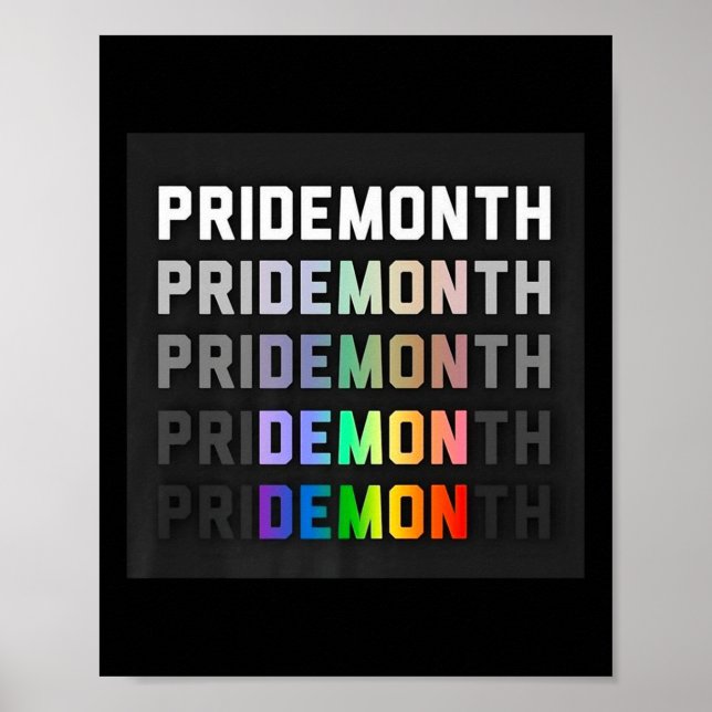 Poster Mês do Orgulho Demônio Premium _1 (Frente)