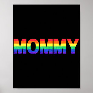 Poster Mês do Orgulho Gay Dia das Mães LGBTQ Bandeira Arc
