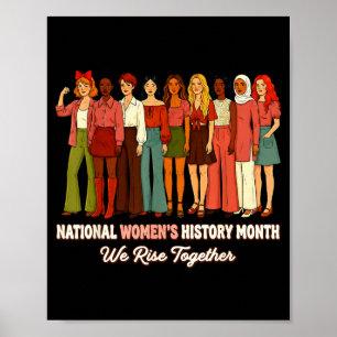 Poster Mês nacional da história da mulher 2026 feministNa