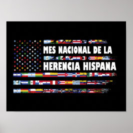 Poster Mes Nacional De La Herencia Hispania