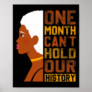 Poster Mês não pode manter nossa história negra América