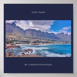 Póster Mesa da Cidade do Cabo Mountain Beach Ocean View P