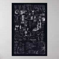 mesa de 24x36"-POSTER de ótica (Blueprint)