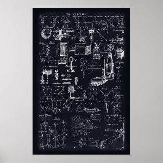 Póster mesa de 24x36"-POSTER de ótica (Blueprint)
